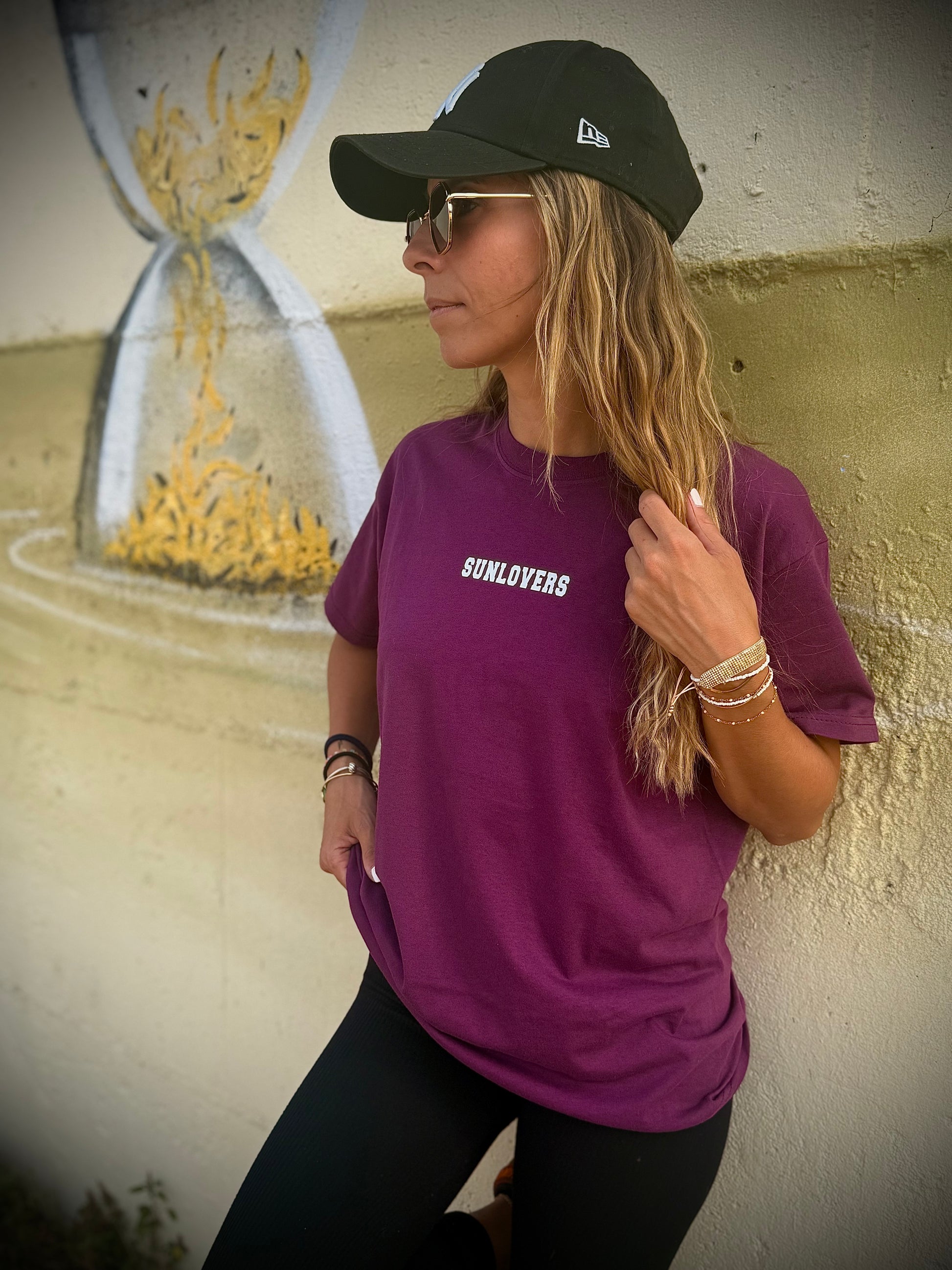 T-shirt Sunlovers Back2school Aubergine